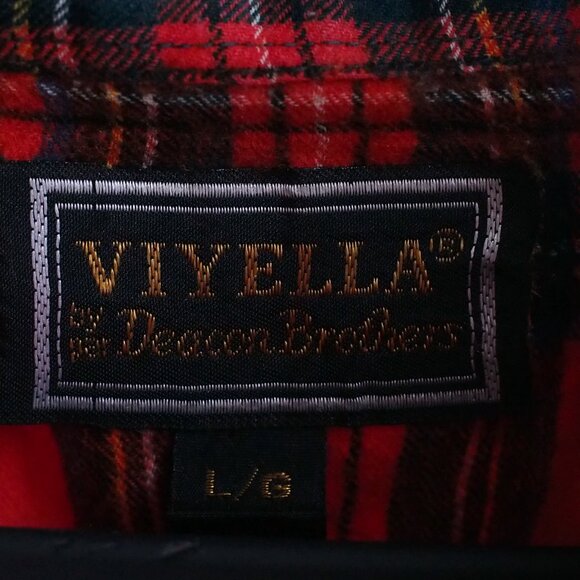 Viyella by Deacon Brothers | Vintage Wool/Cotton Blend Flannel Plaid Shirt - Picture 2 of 5